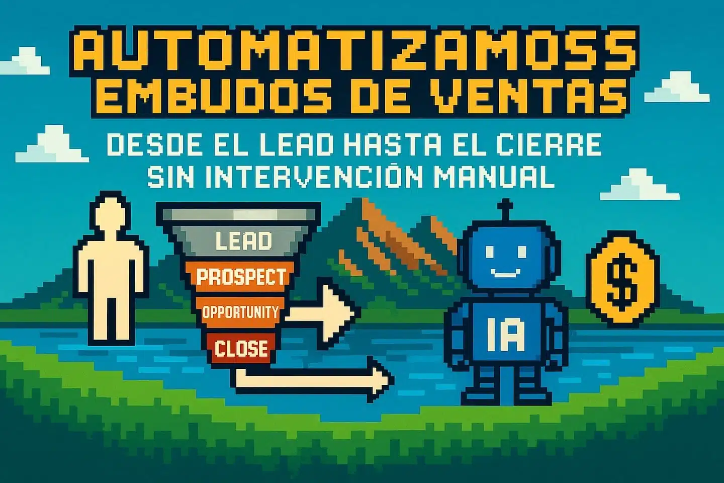 Automatizamos embudos de ventas – <br>Desde el lead hasta cierre sin intervención manual